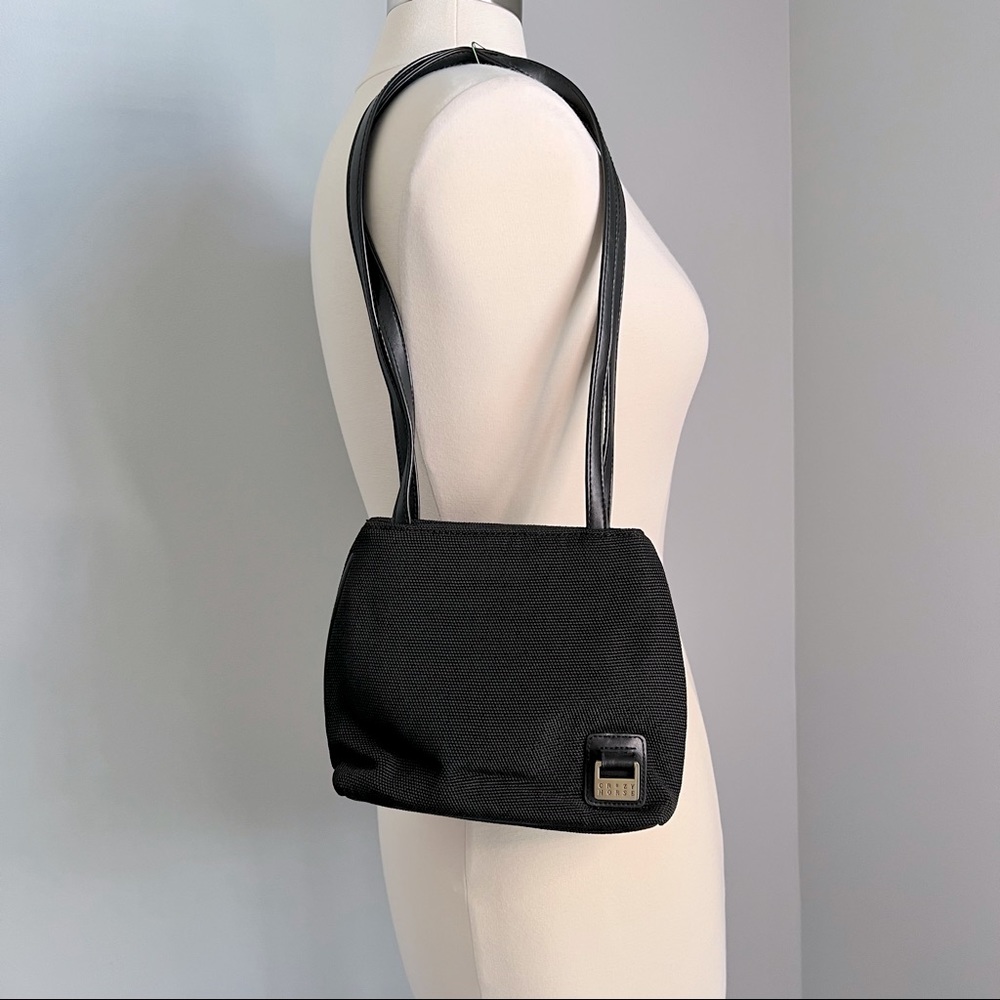 CRAZY HORSE A Liz Claiborne Co Black Purse Pocketbook Shoulder Bag